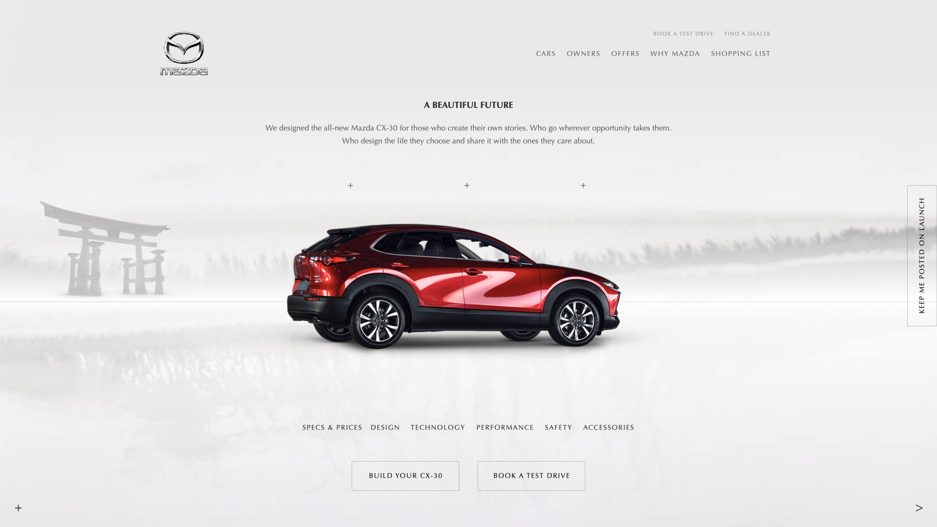 Mazda South Africa brand imagery