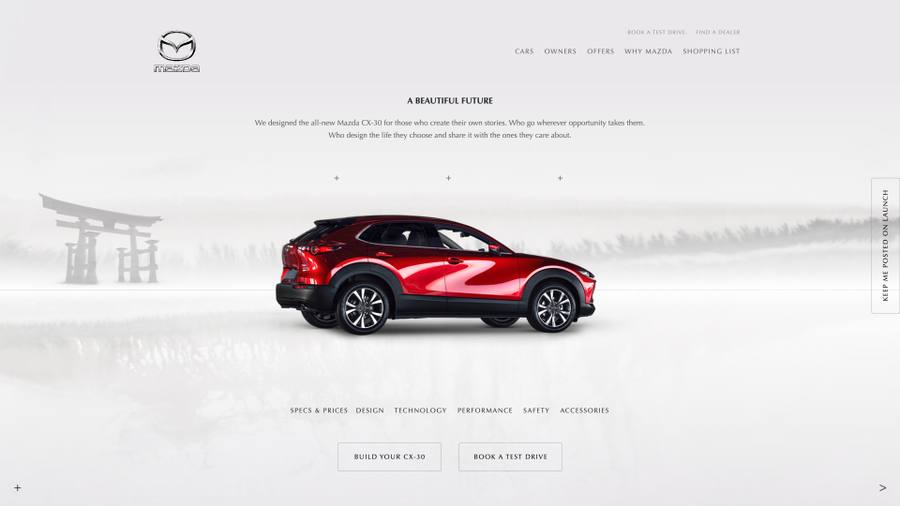 Mazda South Africa brand imagery