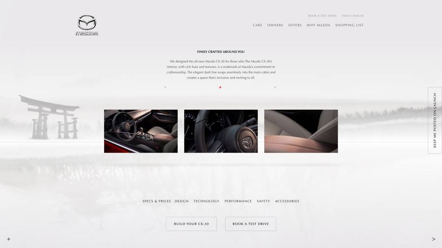 Mazda South Africa brand imagery