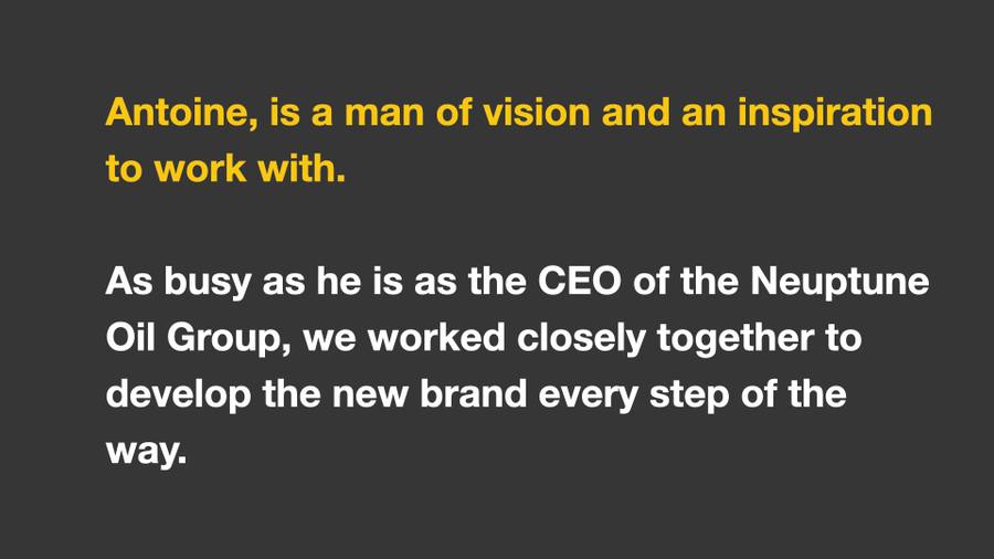 Neptune Oil brand imagery