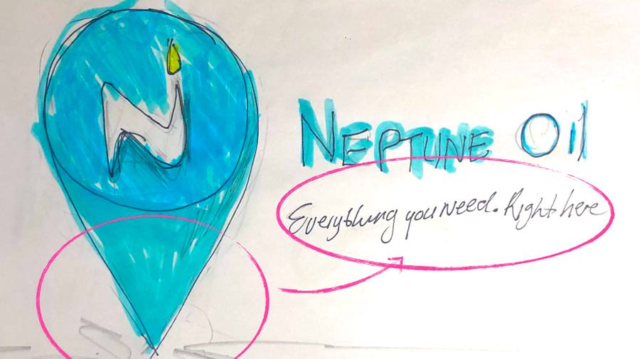 Neptune Oil brand imagery