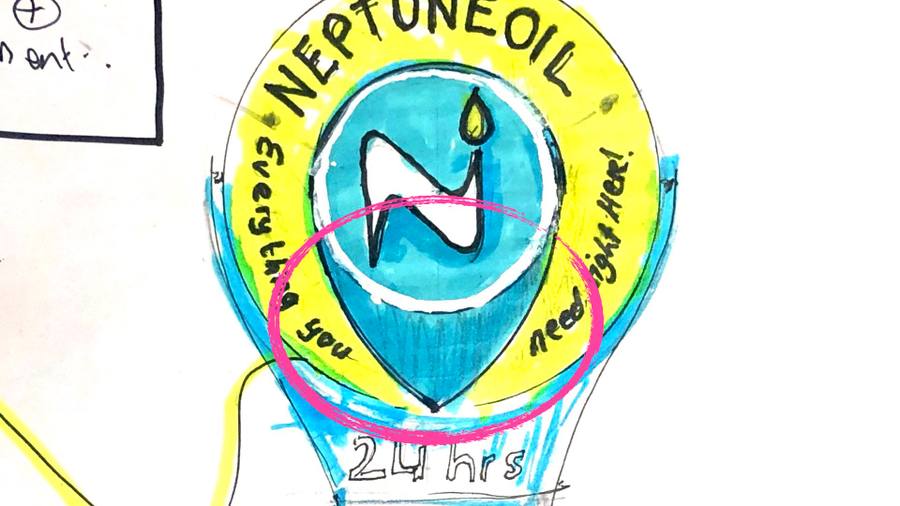 Neptune Oil brand imagery