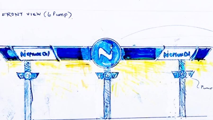 Neptune Oil brand imagery