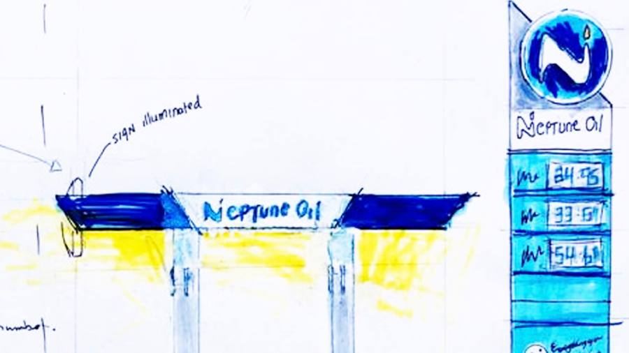 Neptune Oil brand imagery