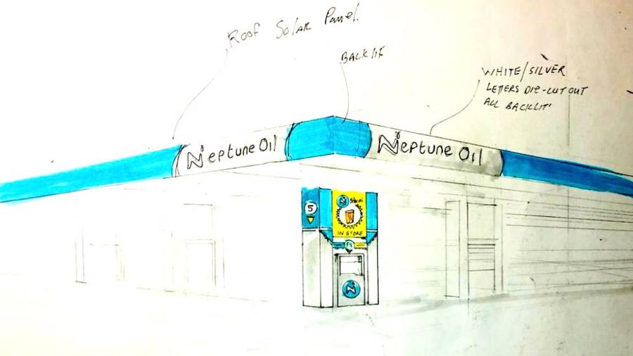 Neptune Oil brand imagery