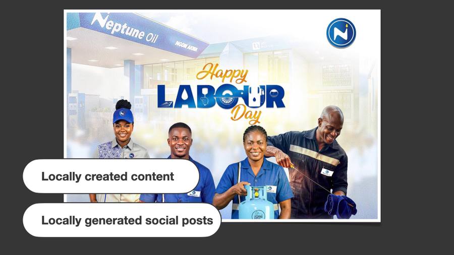 Neptune Oil brand imagery
