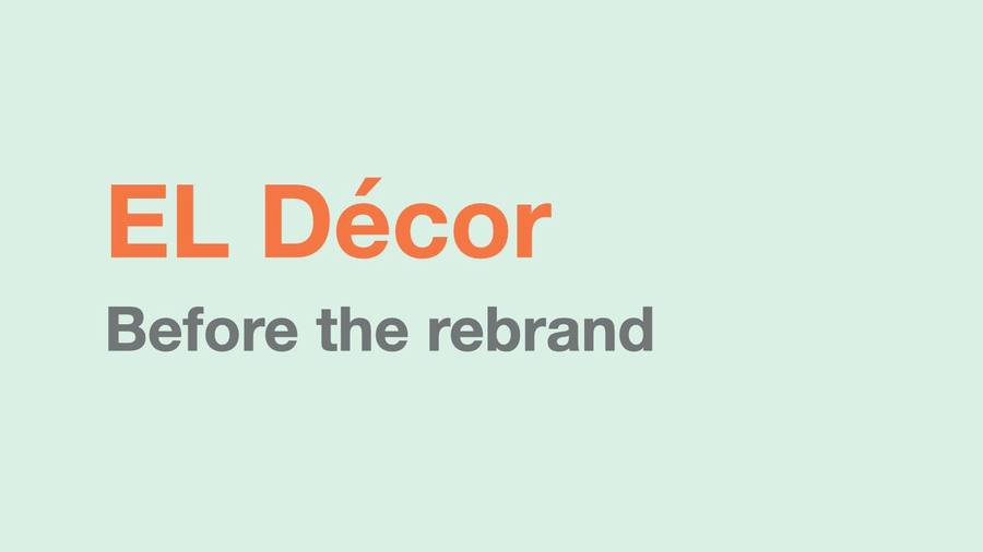 El Décor brand imagery 1